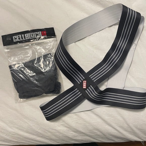 CELLBLOCK 13 Black Kennel Club Bandit Complete Set Jock Brief AND Harness - Picture 1 of 1